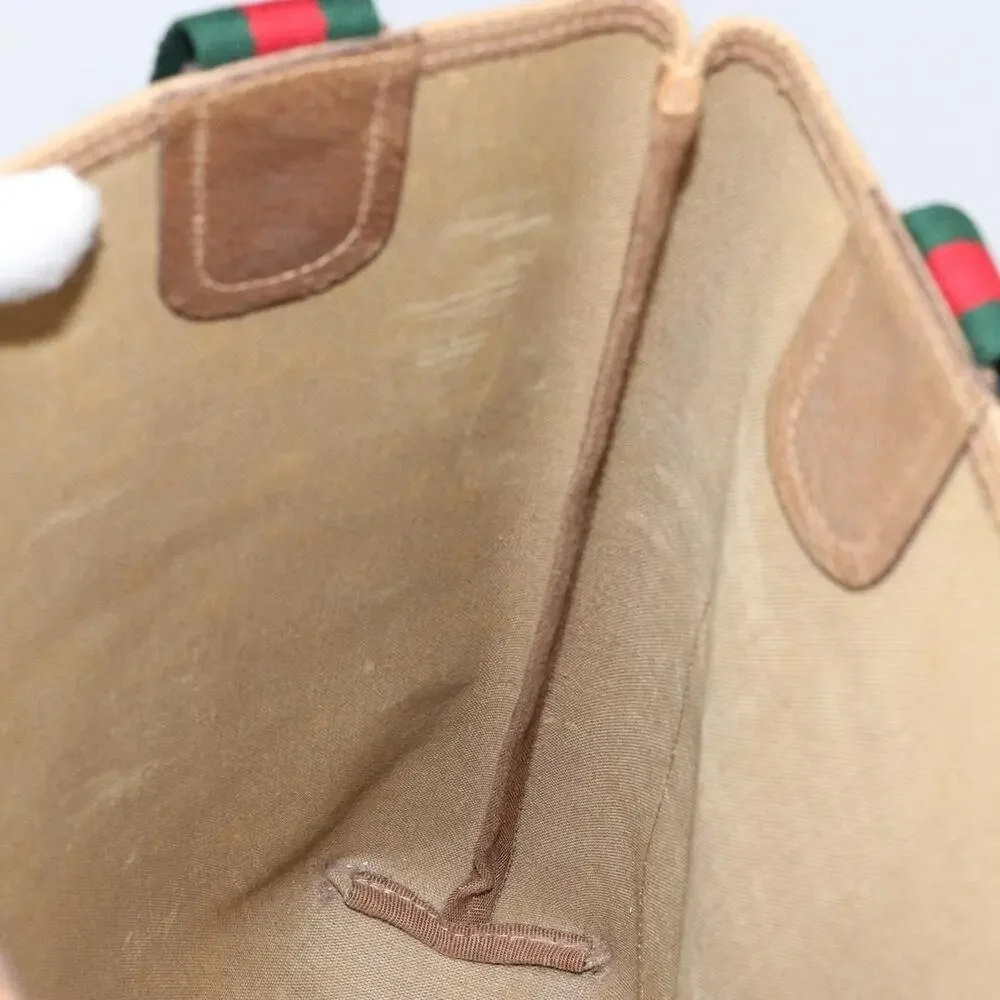 Gucci GG Supreme Web Tote Bag Beige
